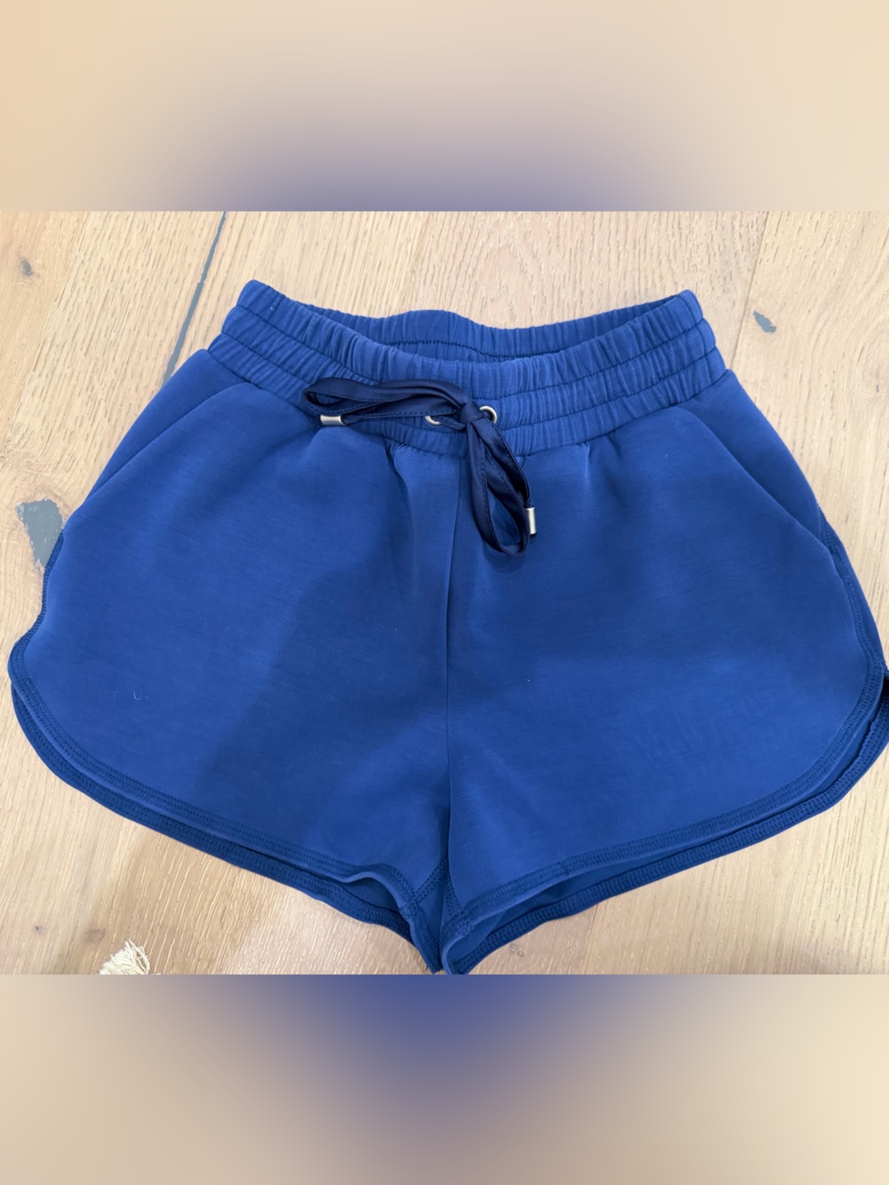 Altar'd State Deep Blue Drawstring Athletic Shorts
